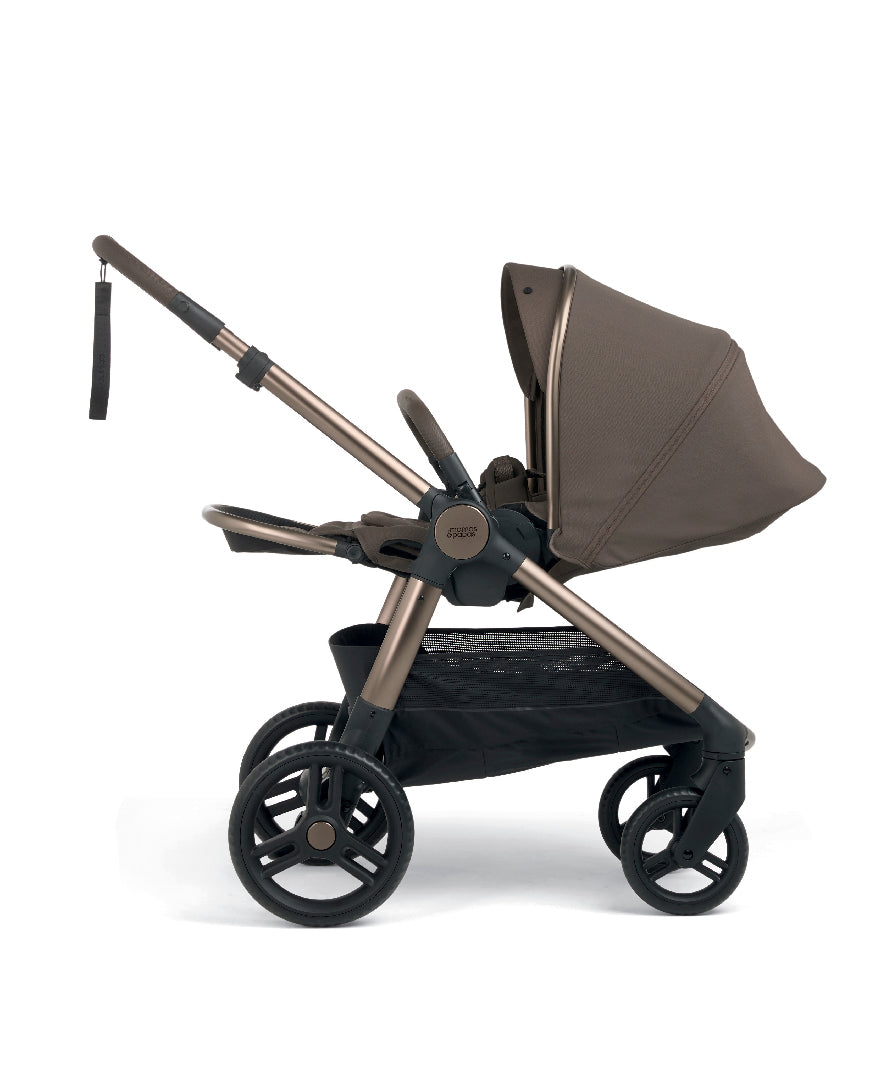 Mamas & Papas Ocarro 2 Stroller Frame Only – Crema | All-Terrain Pram for Birth to 4 Years