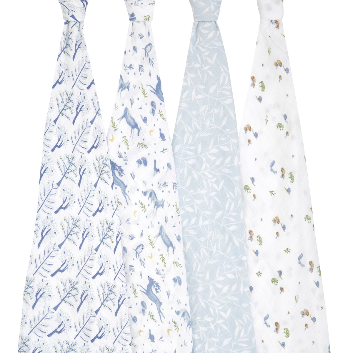 Aden + Anais ORGANIC Muslin Swaddles - Outdoor 4pk