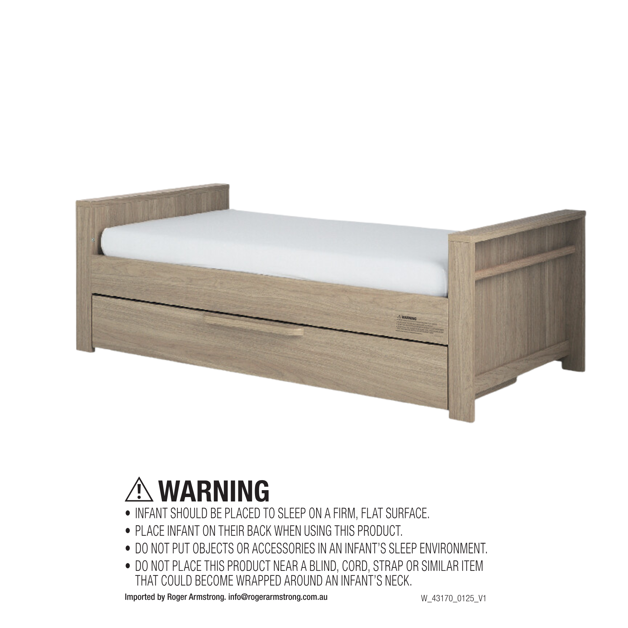 Mamas & Papas Franklin 4-Piece Nursery Set – Oak