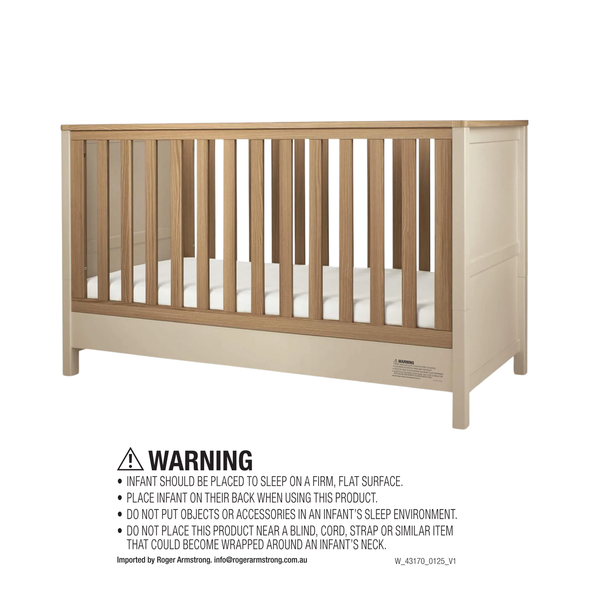 Harwell Cotbed - Cashmere
