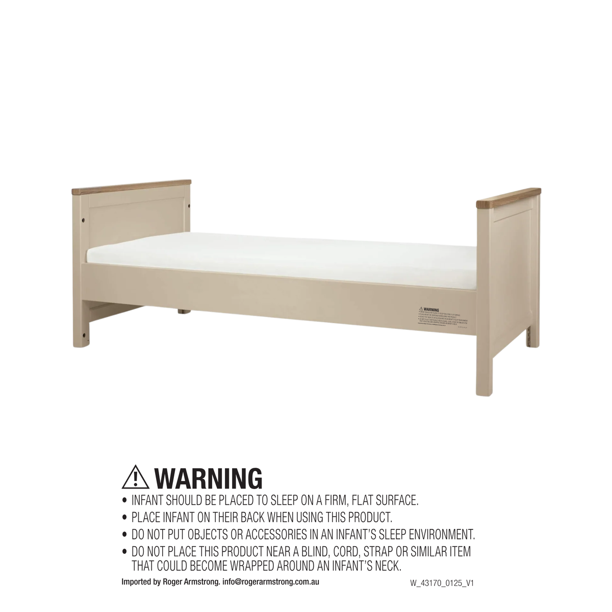 Harwell Cotbed - Cashmere