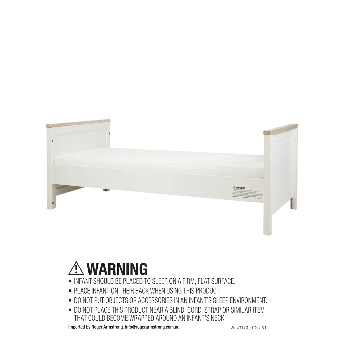 Harwell Cotbed - White