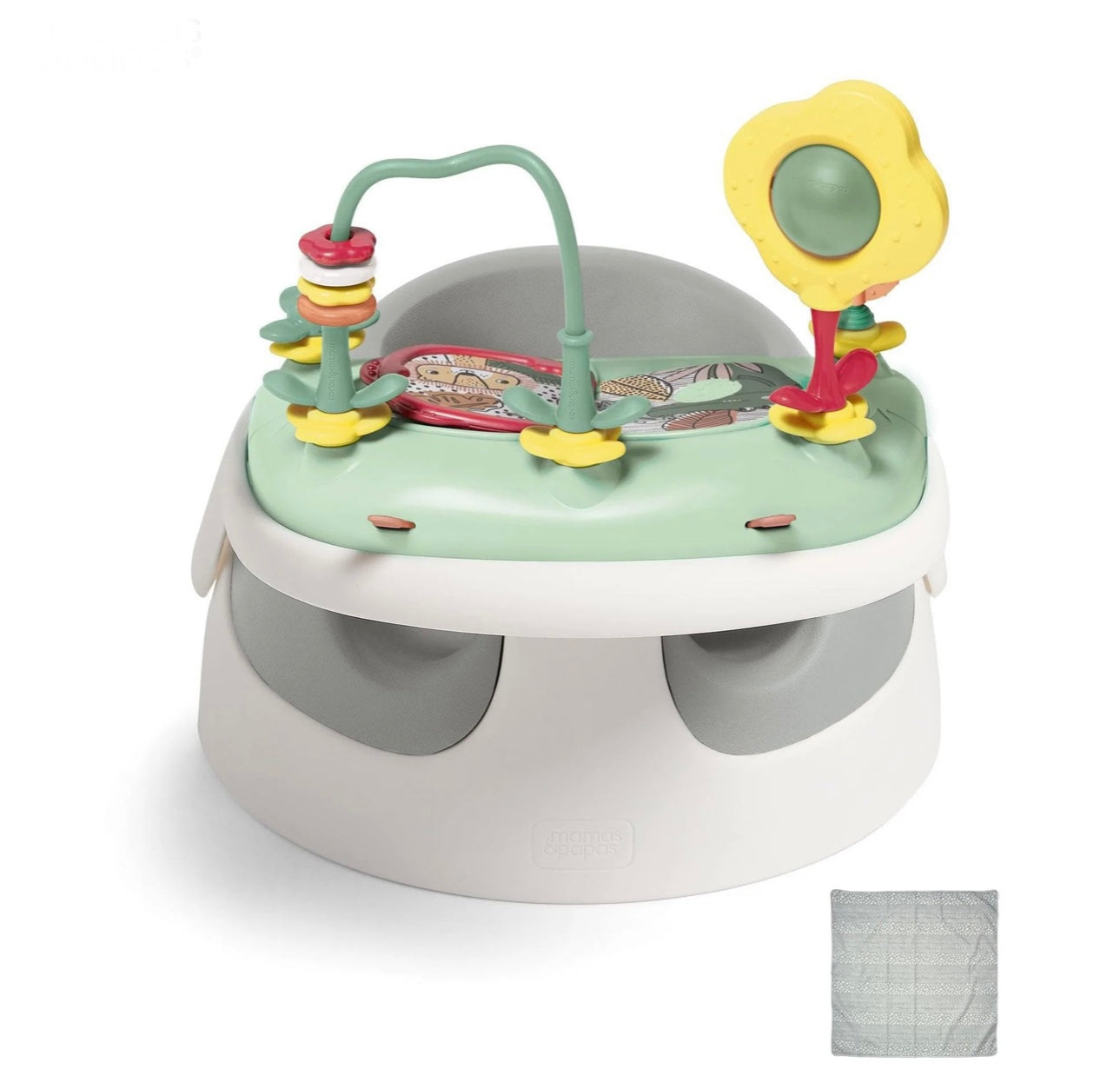 Snug Floor Seat with Activity Tray Bundle (2 pieces) - Pebble Grey