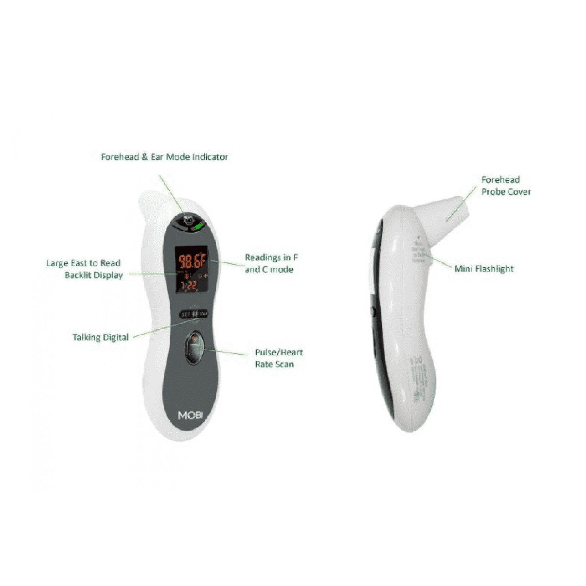Sleepeasy Sonno 5" (12.7cm) Crystal Clear Video Baby Monitor with Camera (FREE BODY THERMOMETER INCLUDED)