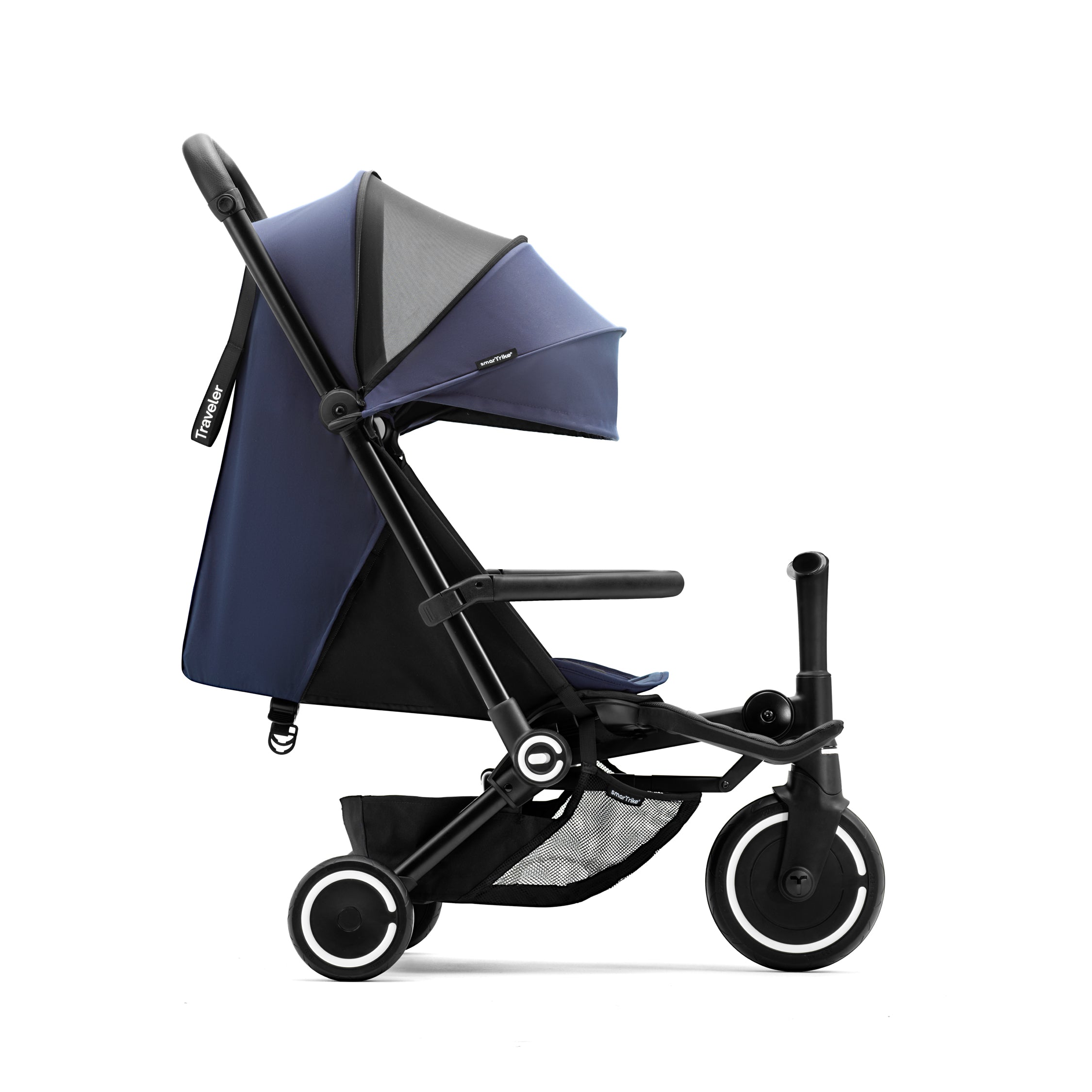 SmarTrike Traveler 4 in 1 Convertible Stroller- MIDNIGHT BLUE