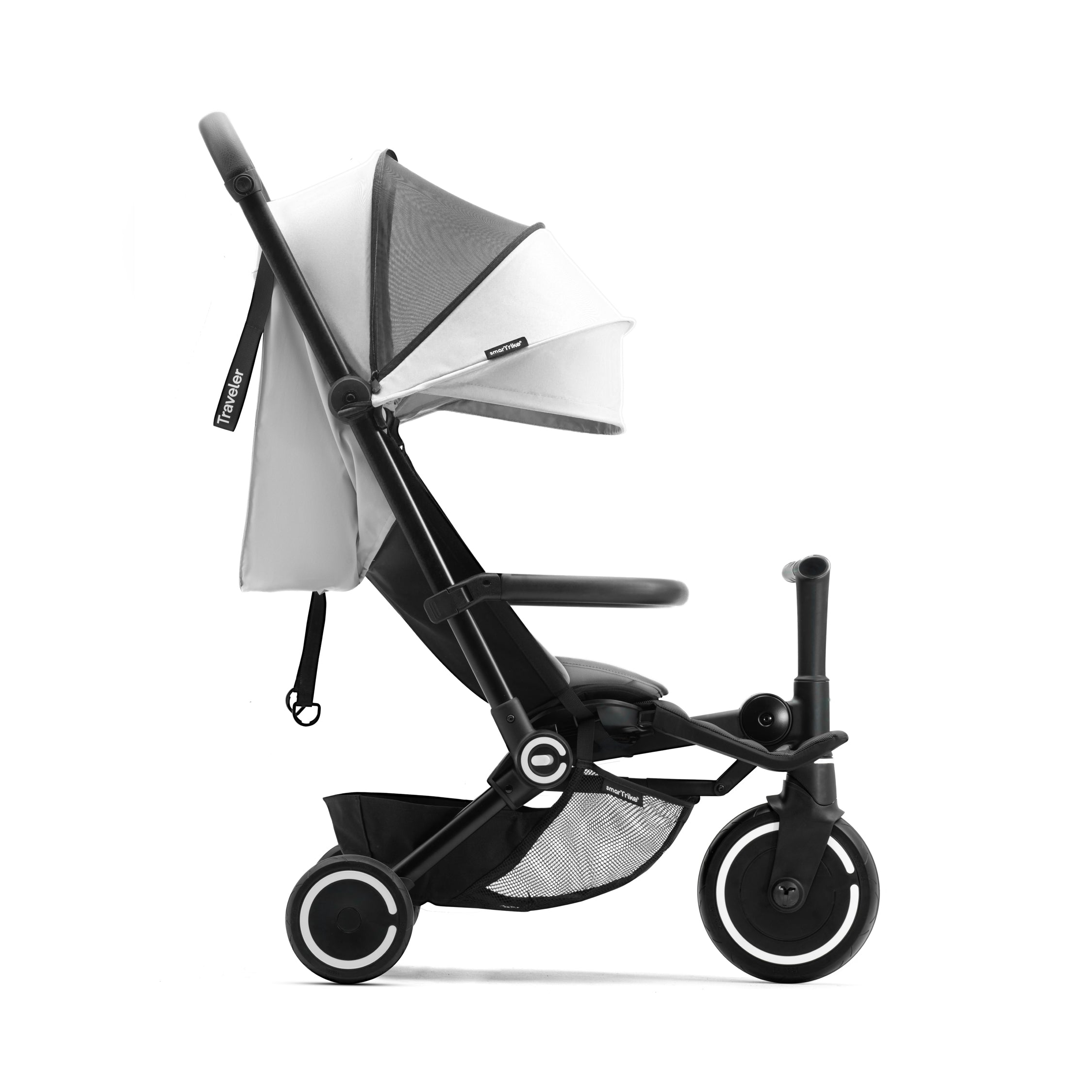 SmarTrike Traveler 4 in 1 Convertible Stroller - EVEREST WHITE