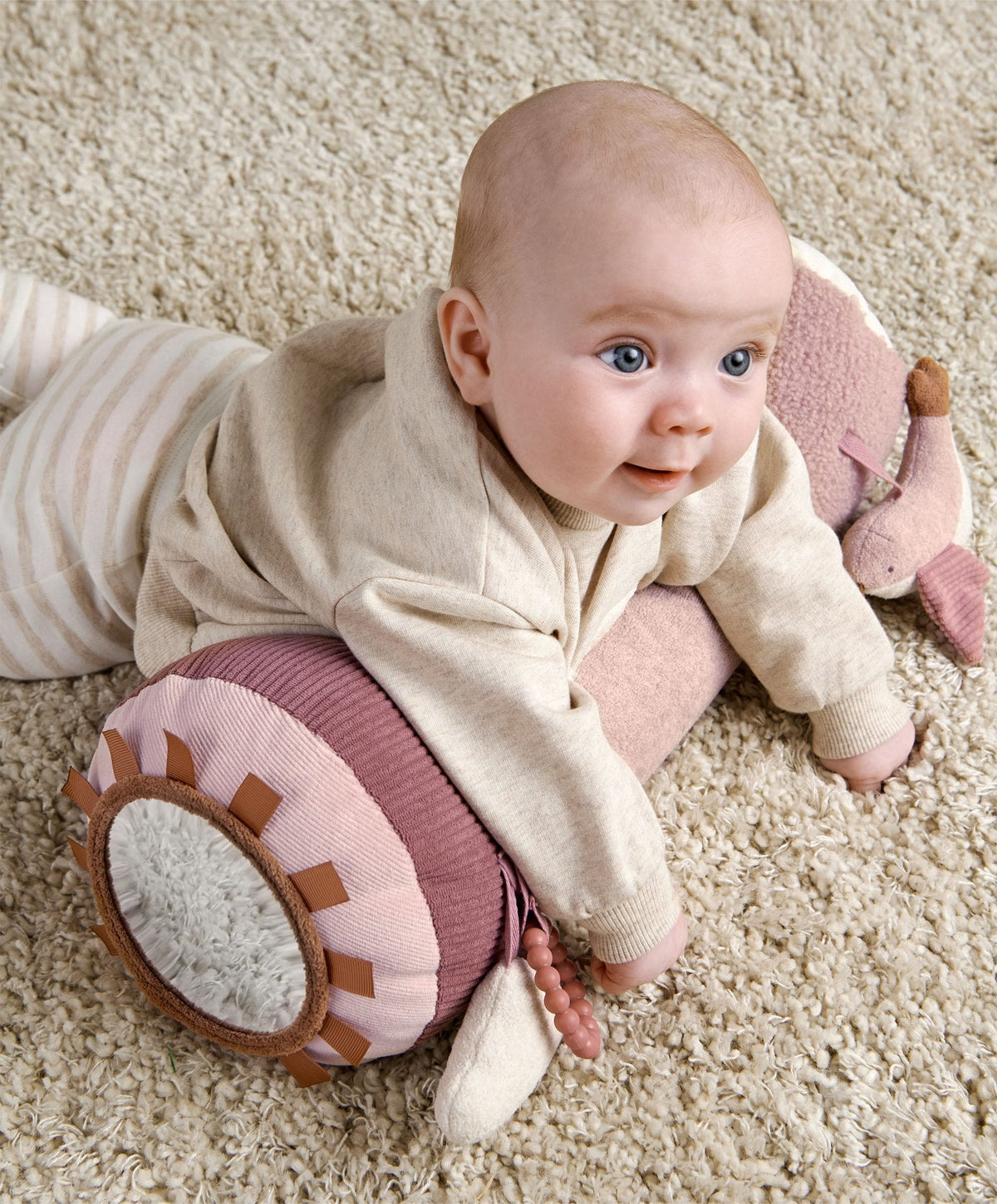 Welcome to the World Tummy Time Roll - Floral