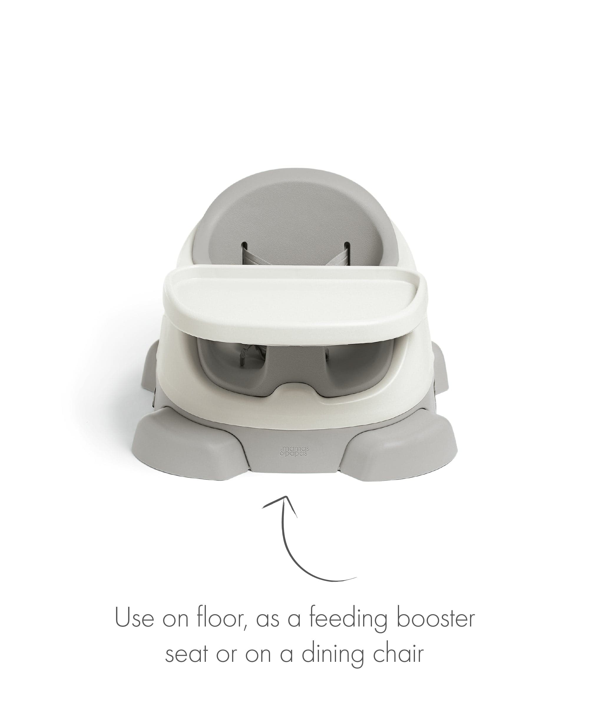 Mamas & Papas Booster Seats Bug 3-in-1 Floor & Booster Seat with Activity Tray - Pebble Grey