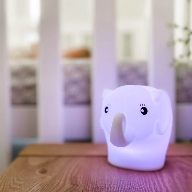 Babystudio Soft Silicon Night Light - Elephant