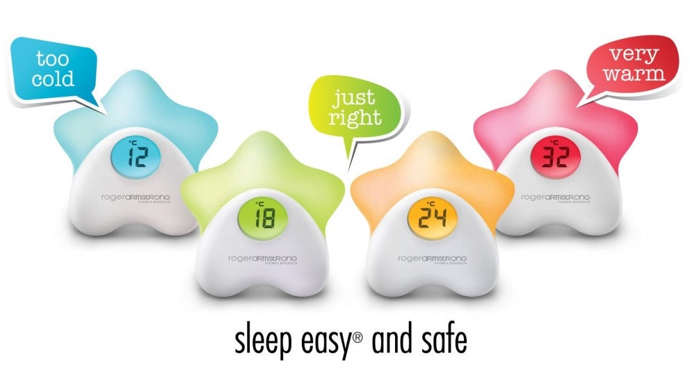 Babystudio Star Colour Changing Night Light and Room Temperature Star