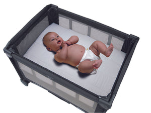 Portacot Fitted Sheet Spotty Giraffe The SleepOver babystudio