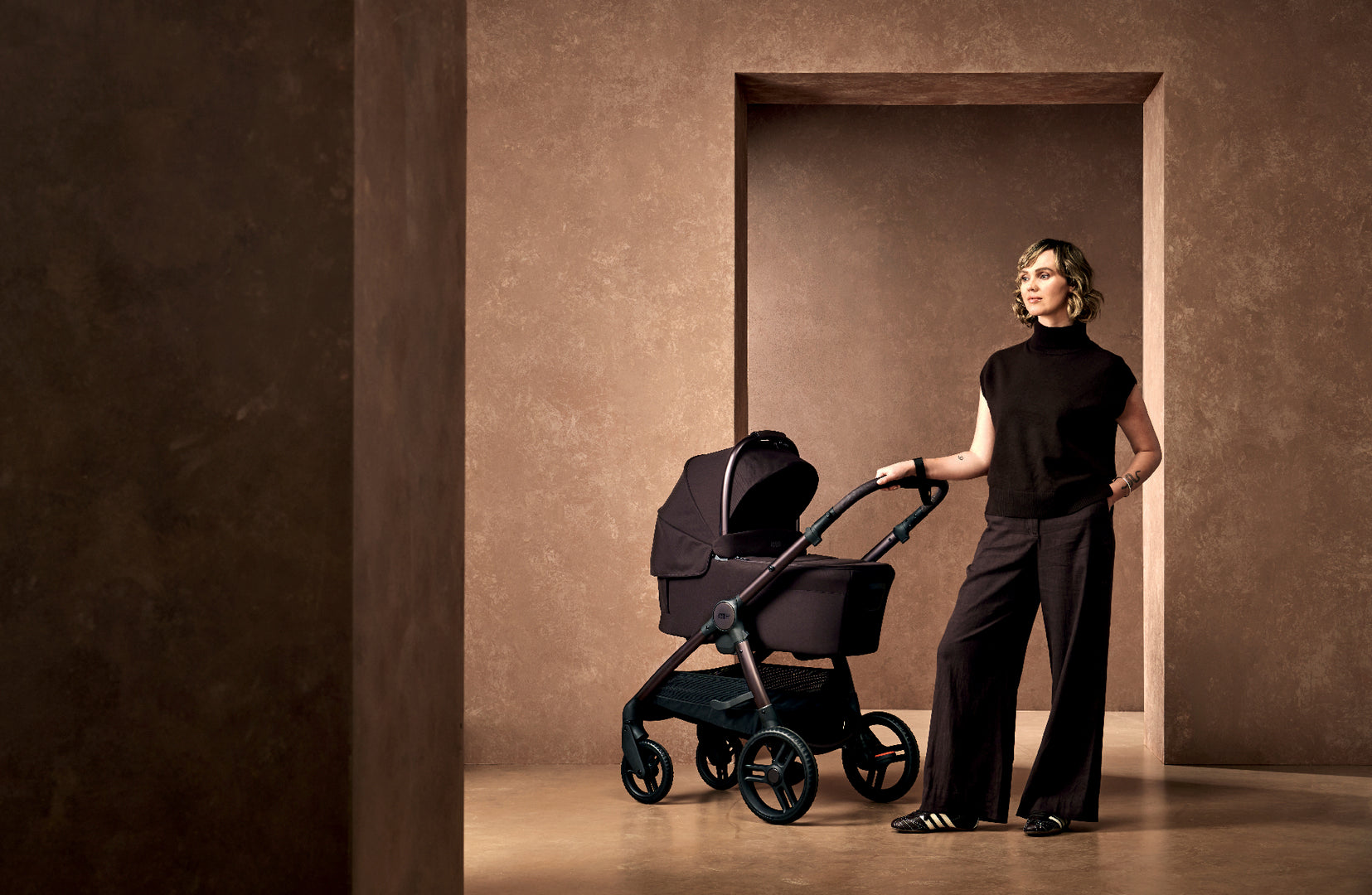Ocarro2 All -Terrain Pram 3pc Bundle (Frame, Seat and Carrycot) - Americano