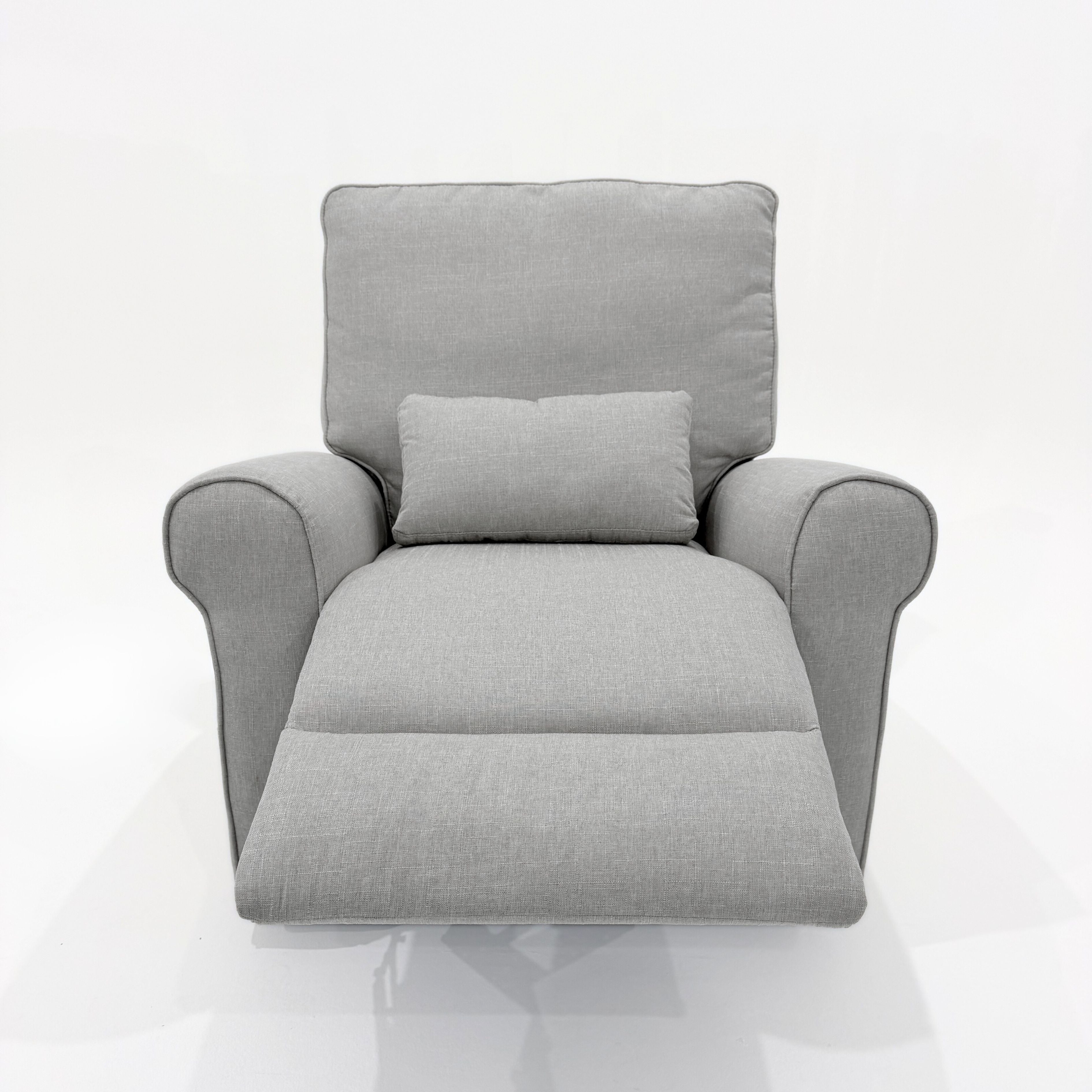 Deluxe Electric Linen Reclining Glider Feeding Chair- Grey/Beige Blend (Pre Order for JULY)