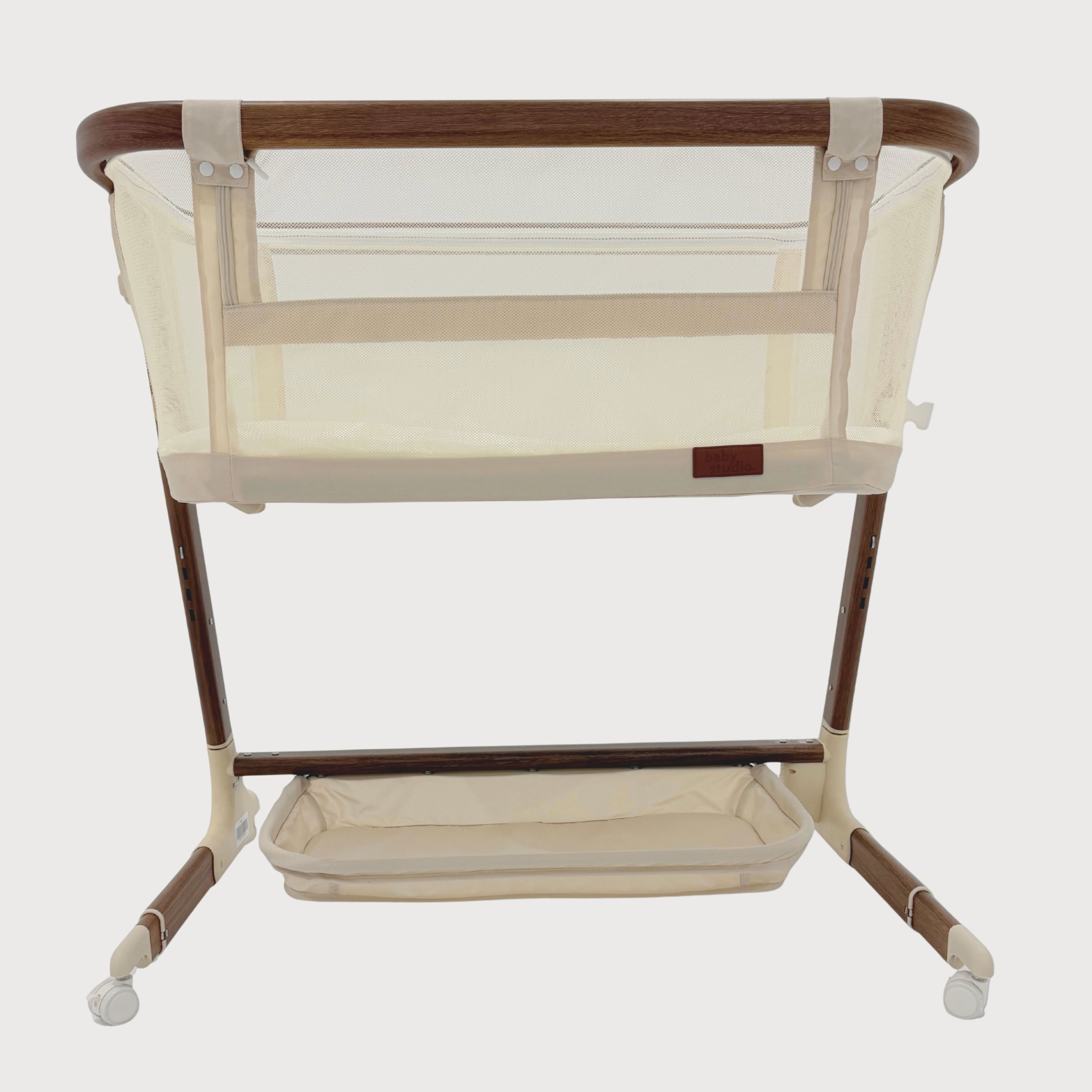 Dream Glider Bedside Sleeper – Auto Motion Bassinet | Wood Grain (Pre order for end July)