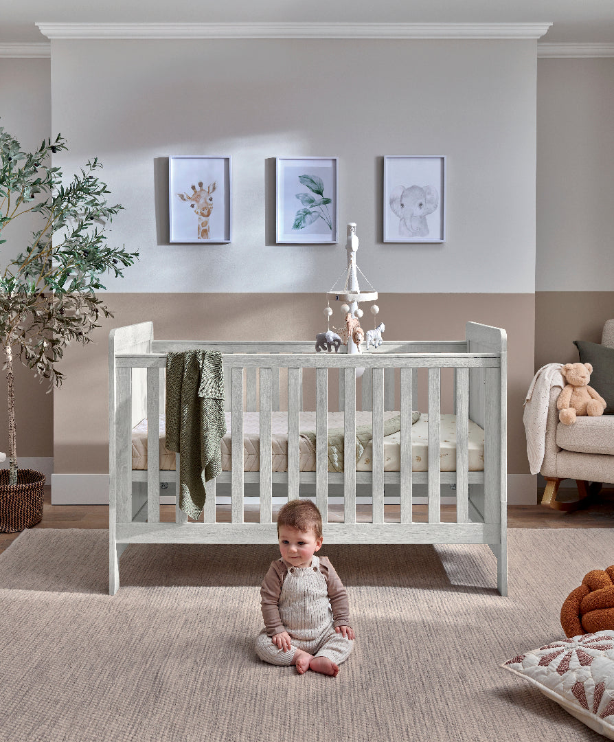 Mamas & Papas Atlas Cotbed - White Wash