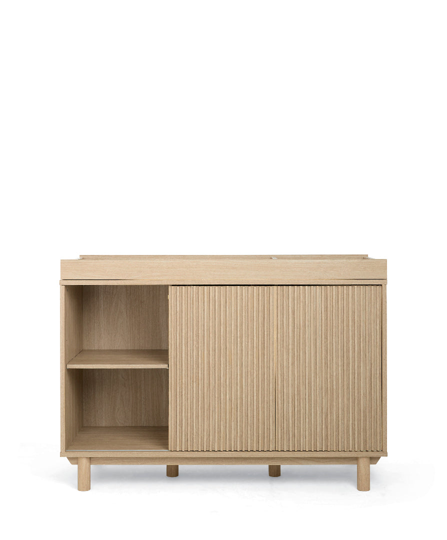 Oska Cotbed & 3 drawer WIDE Dresser Bundle (5 Pieces) - Oak