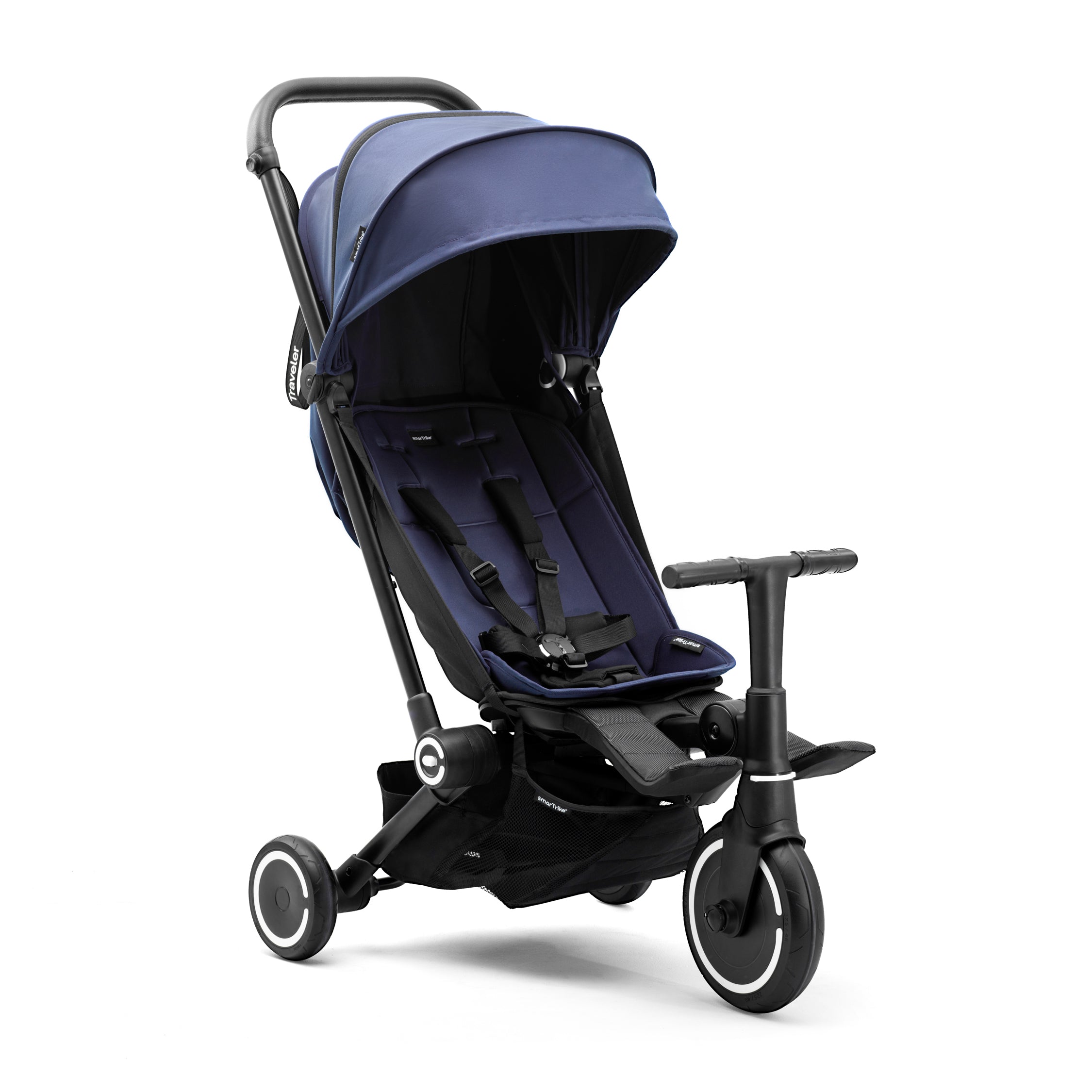 SmarTrike Traveler 4 in 1 Convertible Stroller- MIDNIGHT BLUE