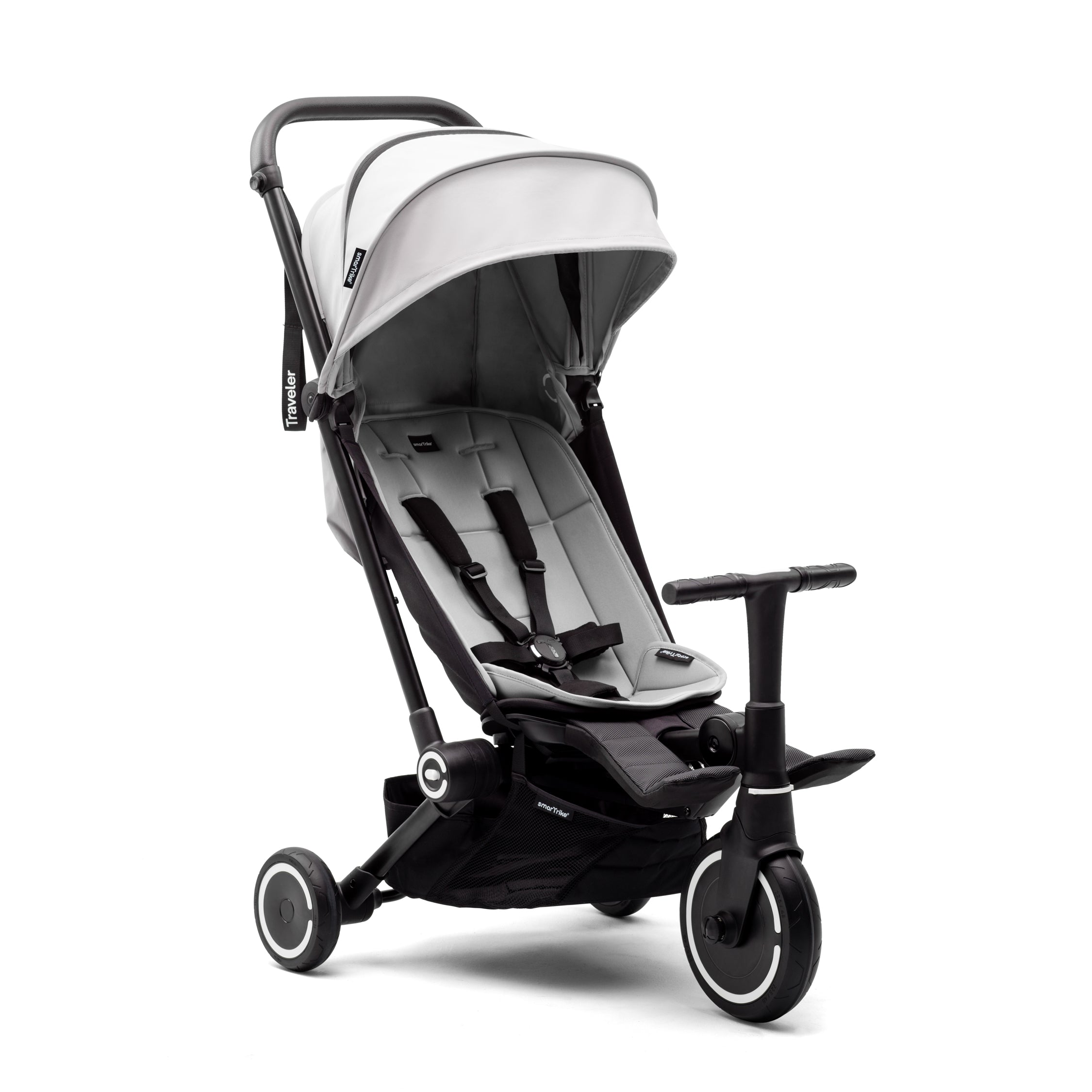 SmarTrike Traveler 4 in 1 Convertible Stroller - EVEREST WHITE