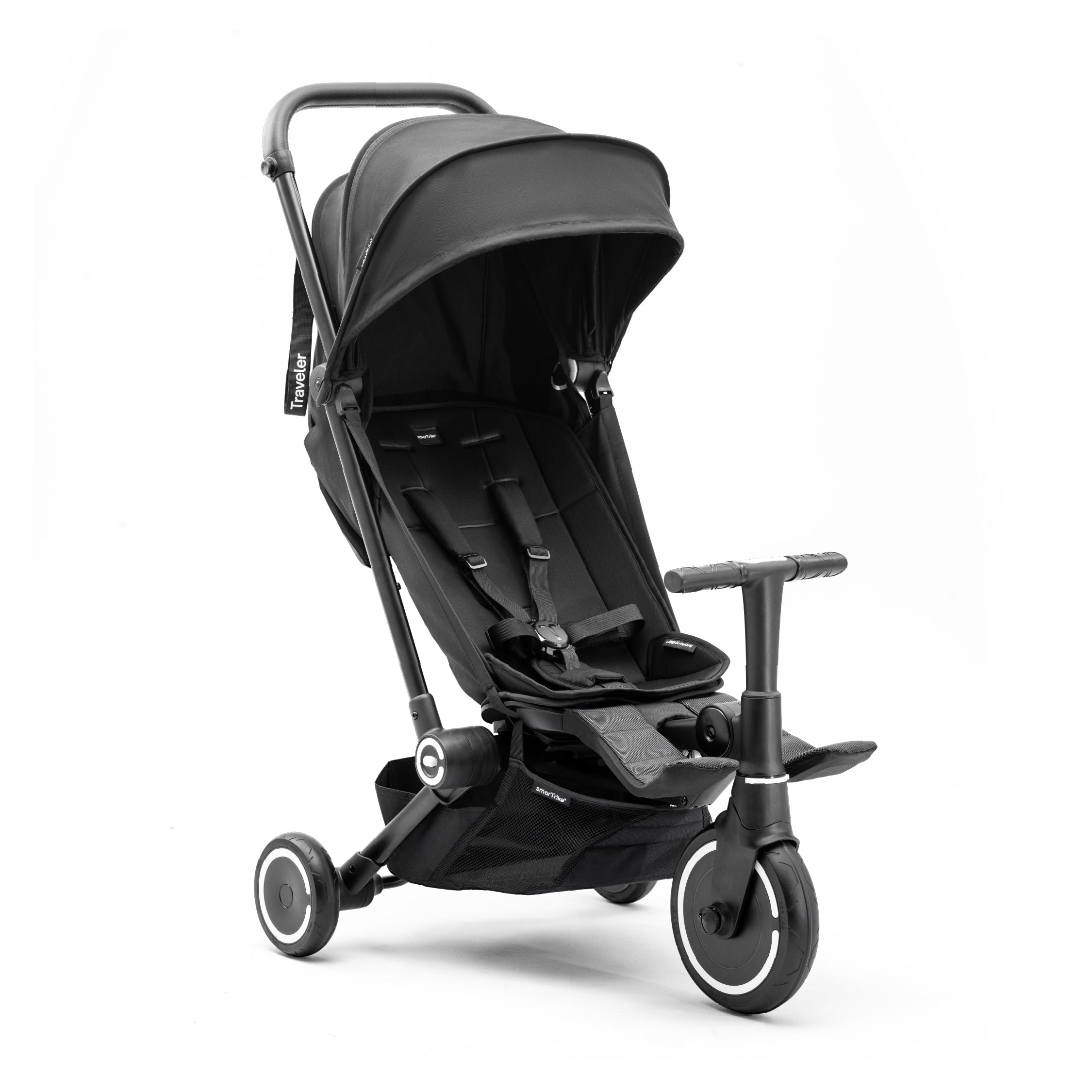 SmarTrike Traveler 4 in 1 Convertible Stroller – ONYX BLACK