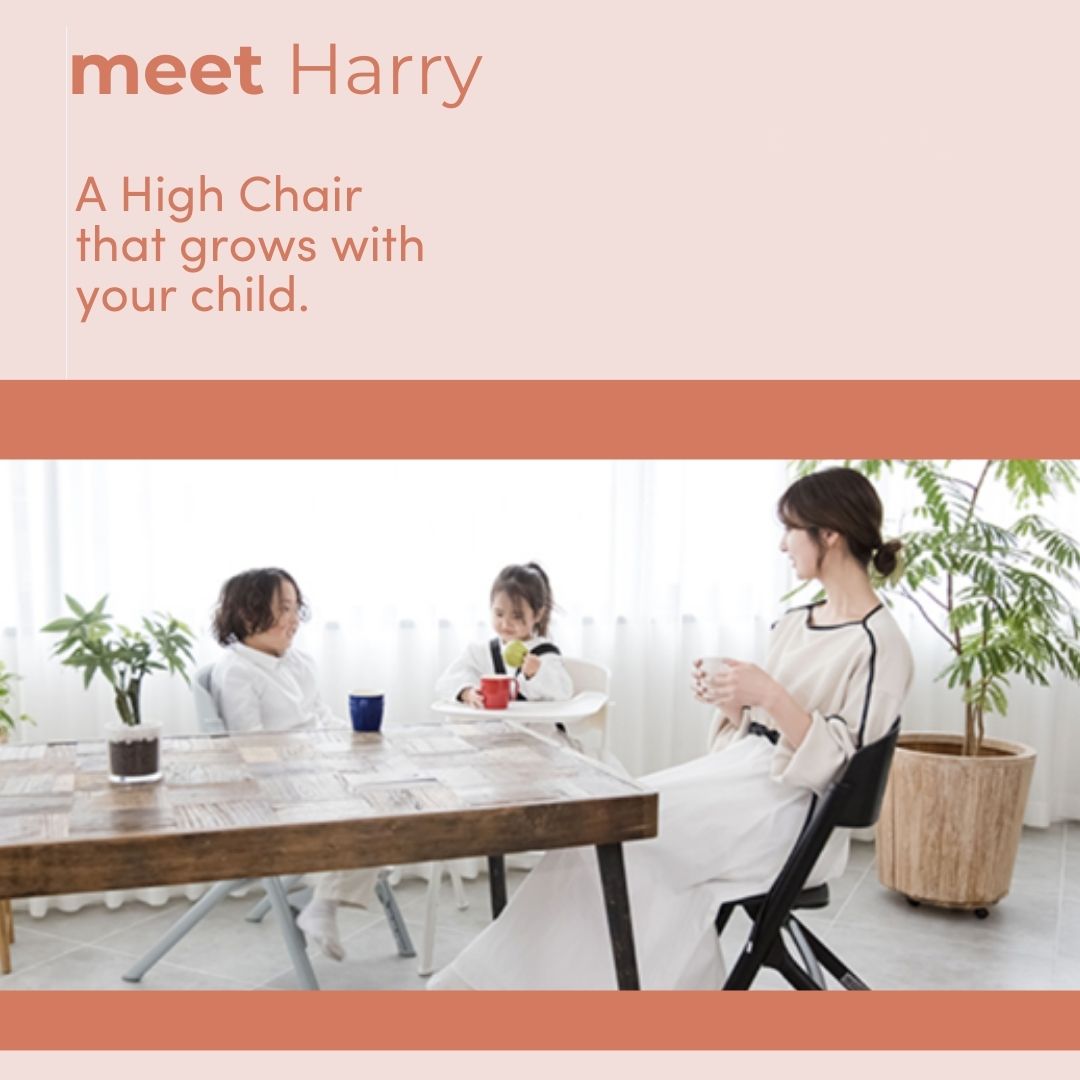 Harry Adjustable 3-in-1 Highchair - White
