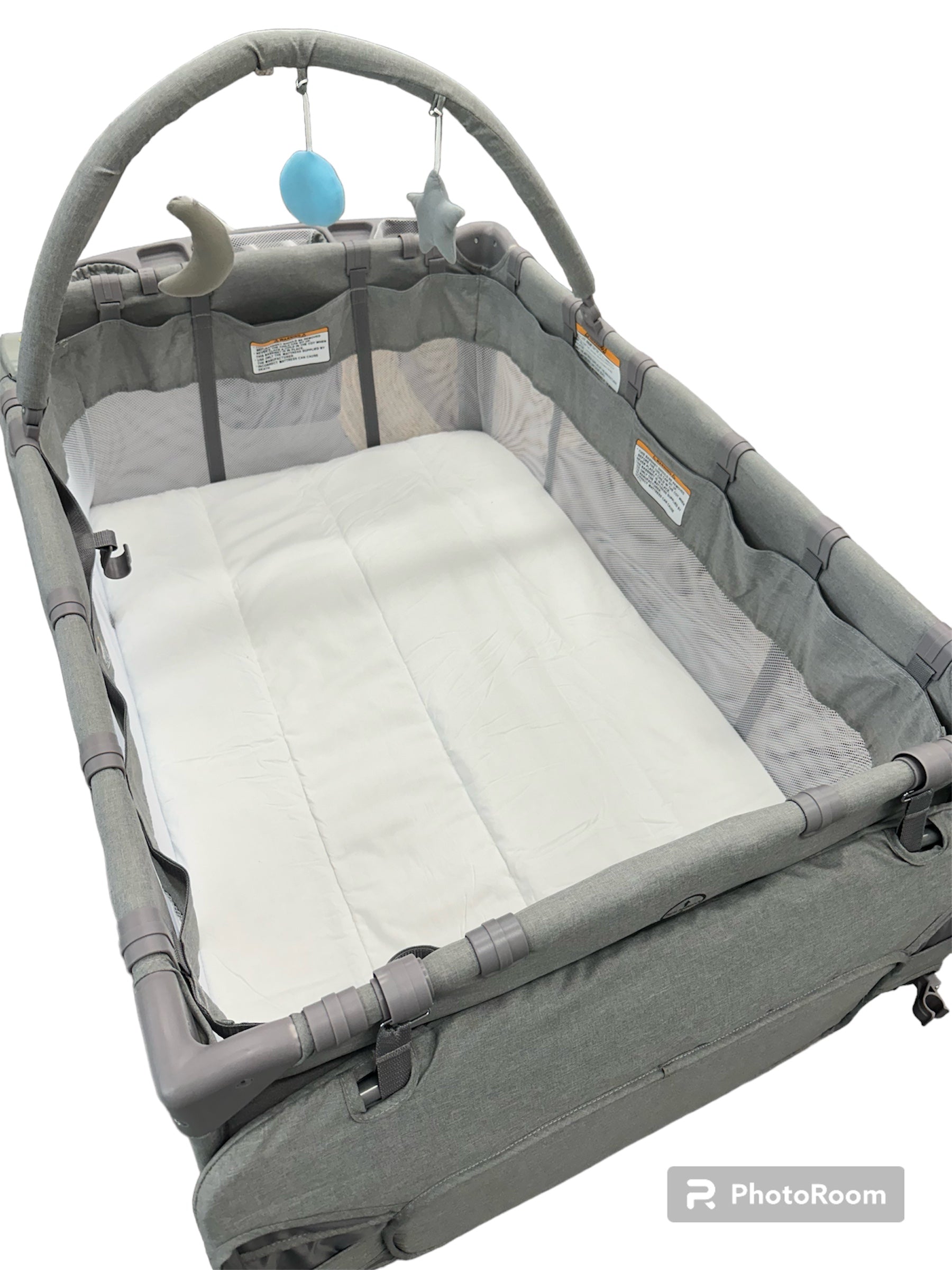 Portacot Fitted Sheet Spotty Giraffe The SleepOver