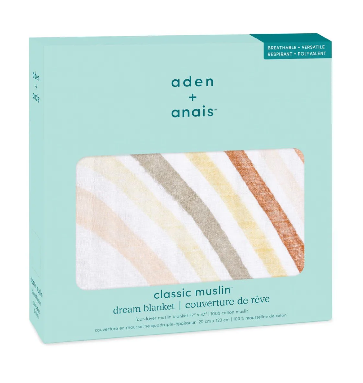 Aden + Anais Muslin Dream Blanket - Keep Rising Rainbow