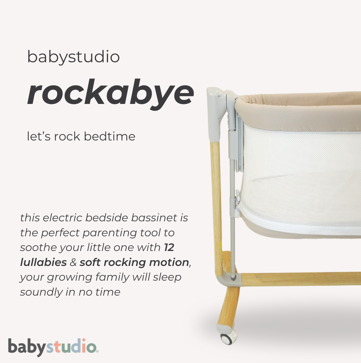 babystudio Rockabye V2 The Soothing Bassinet