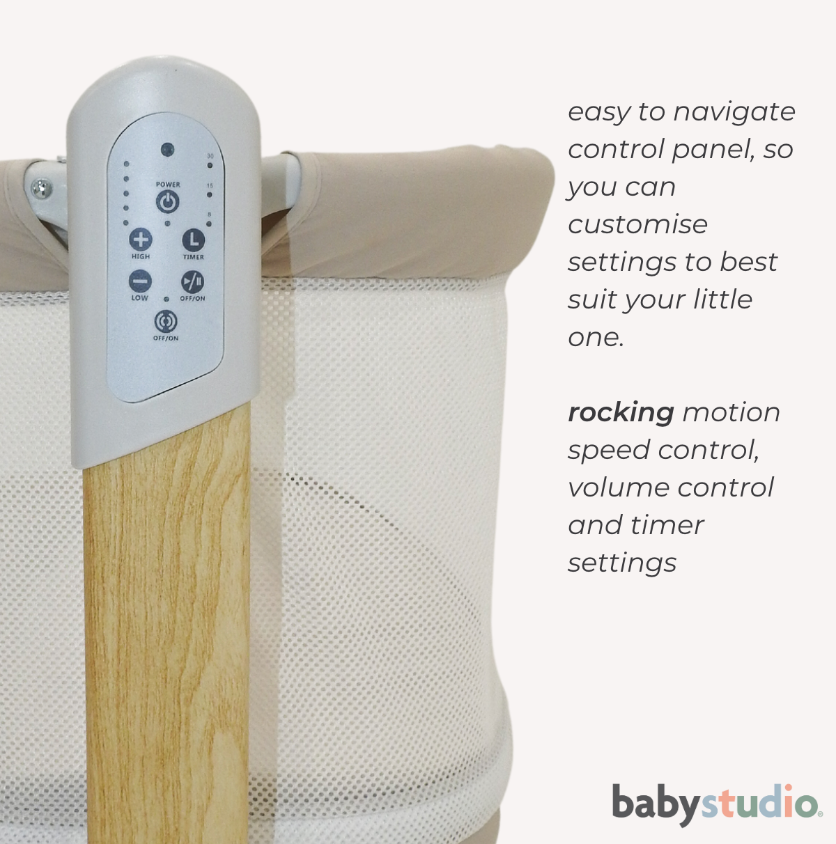 Babystudio Rockabye V2 - The Soothing Bassinet