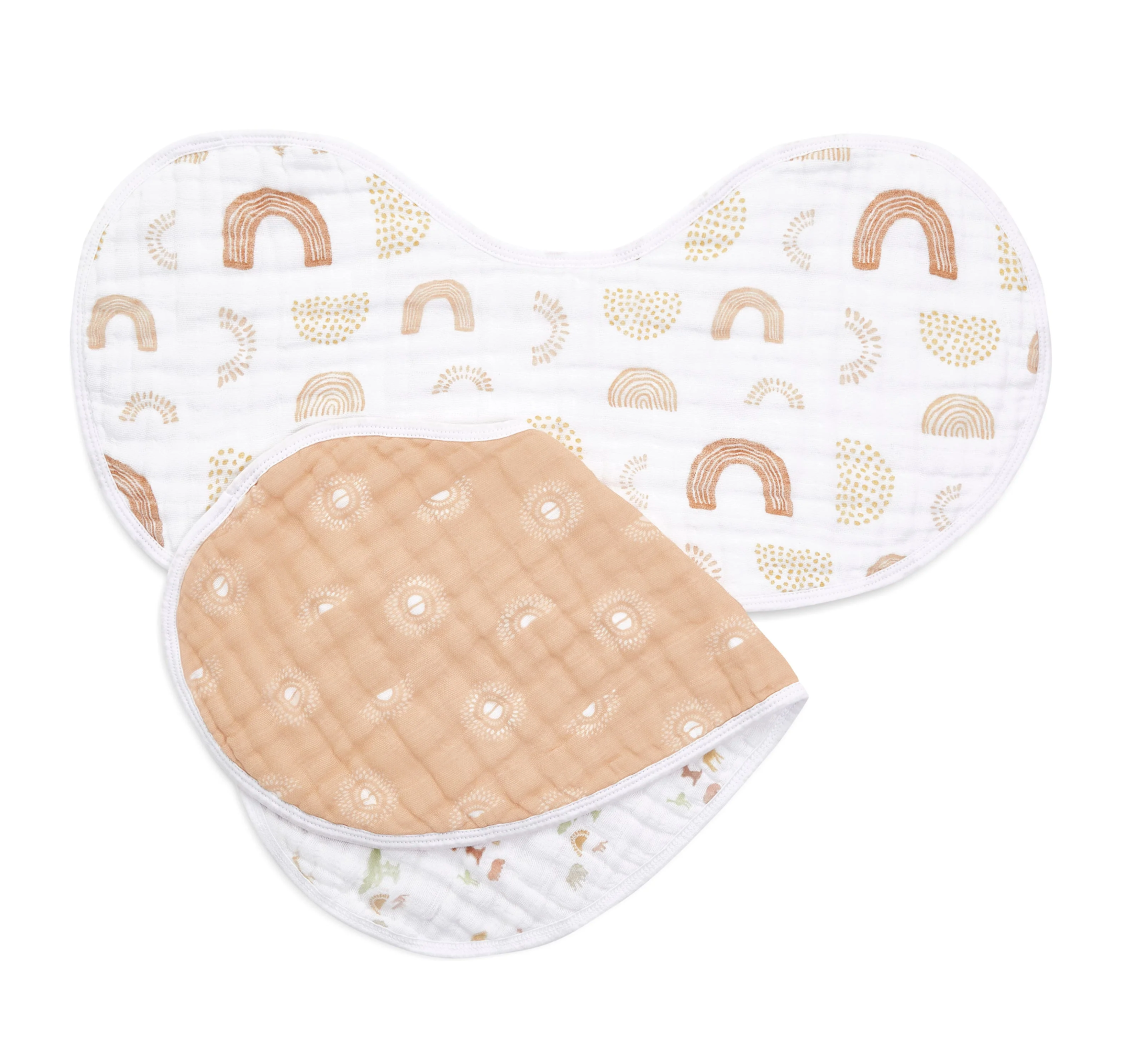 Aden + Anais Classic Muslin Burpy Bibs - Keep Rising 2pk
