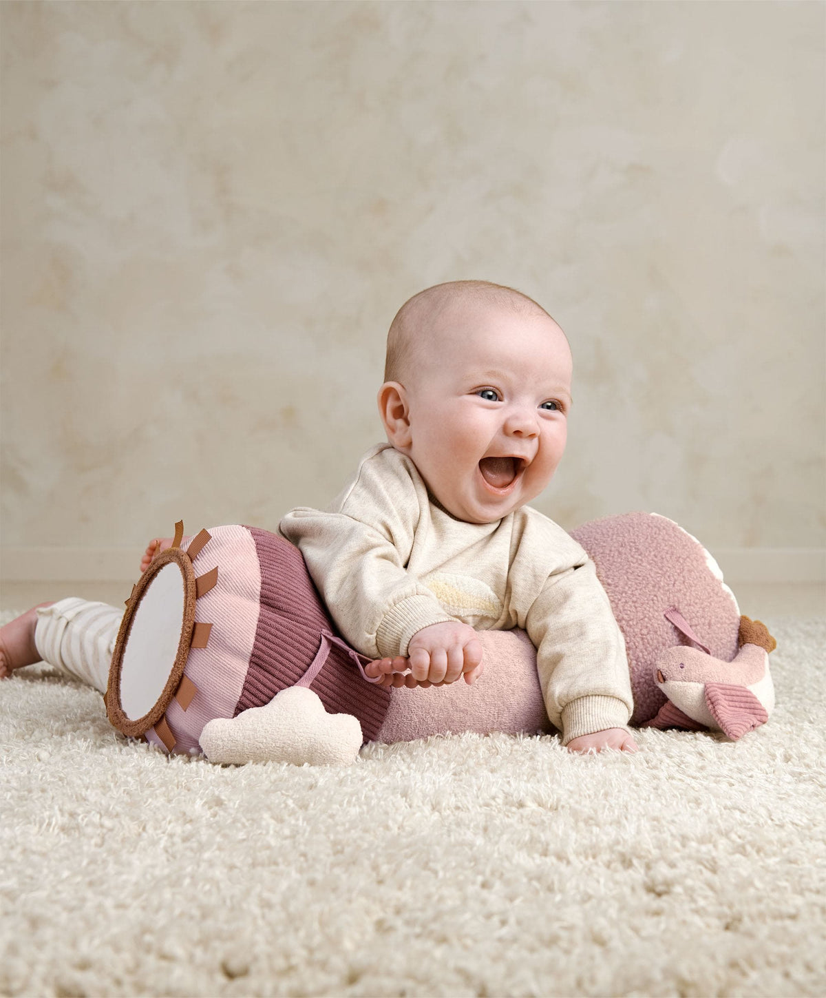 Welcome to the World Tummy Time Roll - Floral