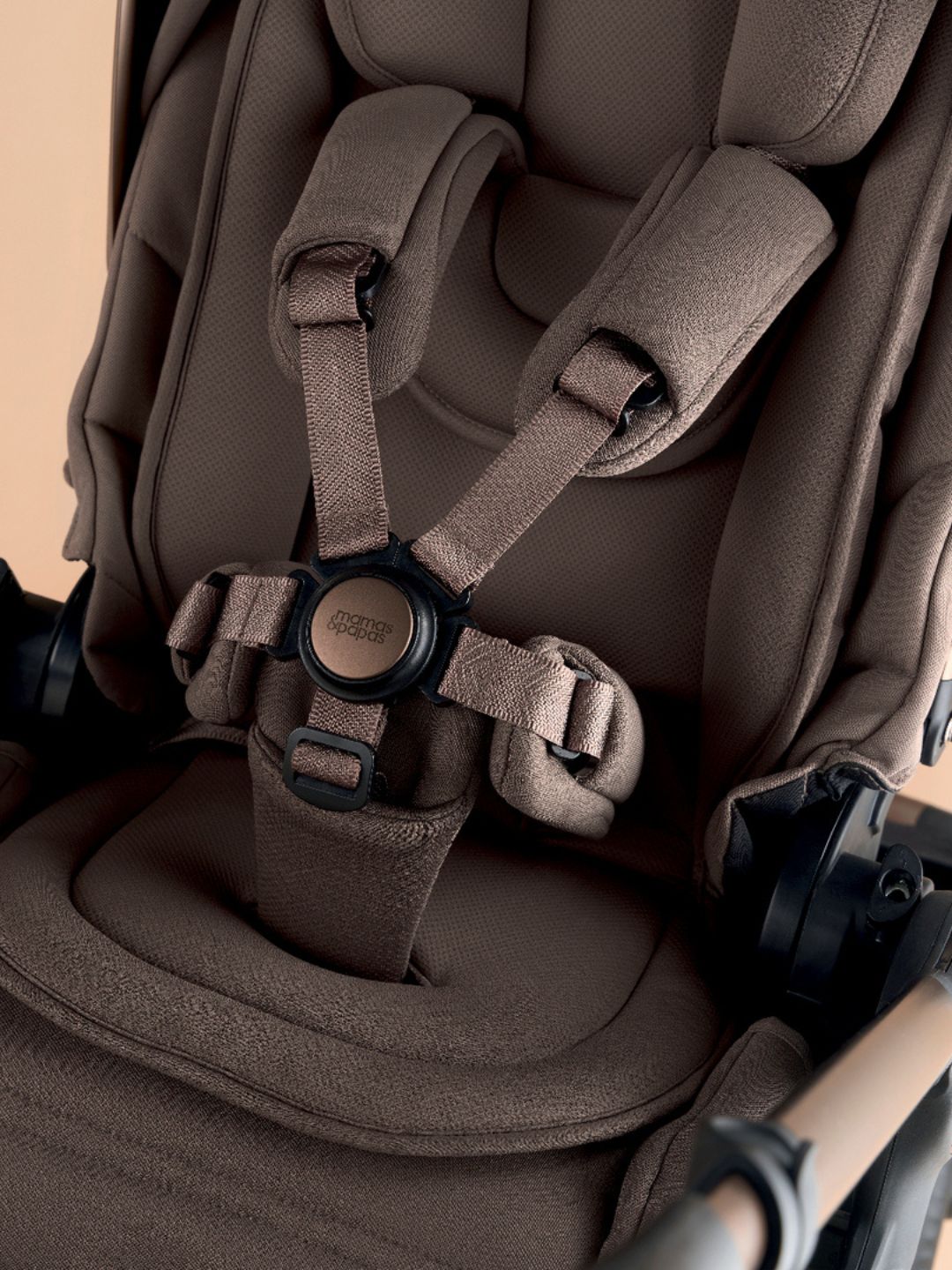 Mamas & Papas Ocarro 2 Stroller Frame Only – Crema | All-Terrain Pram for Birth to 4 Years