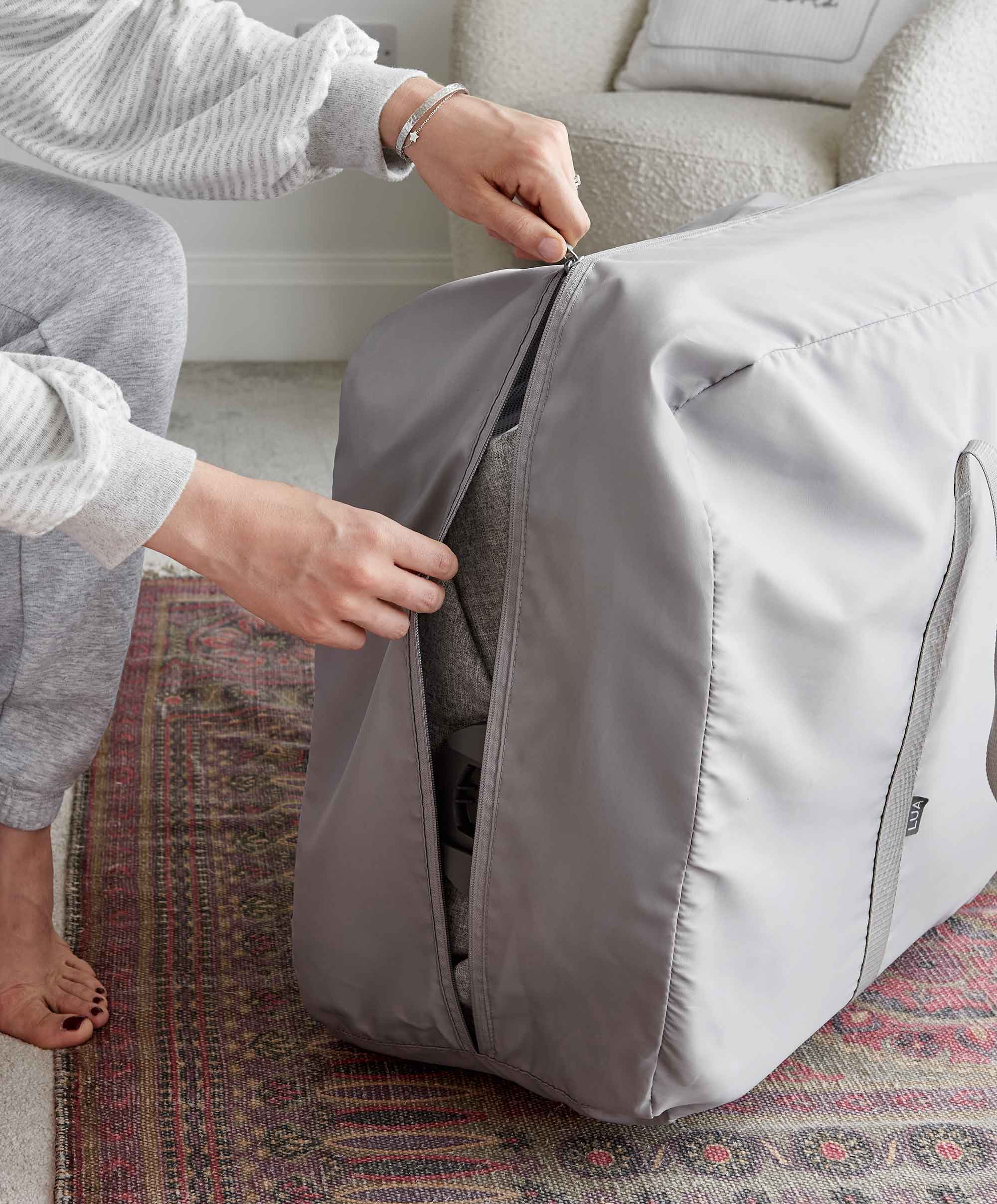 Mamas & Papas Bedside Sleeping Lua Bedside Crib - Grey