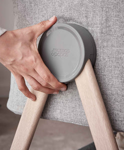 Mamas & Papas Bedside Sleeping Lua Bedside Crib - Grey