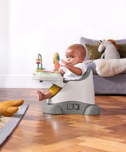 Mamas & Papas Booster Seats Bug 3-in-1 Floor & Booster Seat with Activity Tray - Pebble Grey