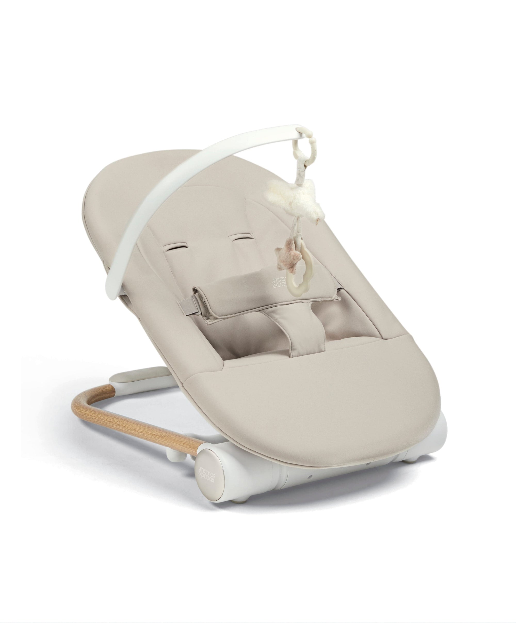 Mamas & Papas Eno Highchair, Bouncer & Cushion Complete Bundle - Cashmere