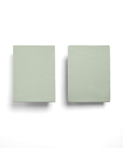 Mamas & Papas Cotton Essentials Cotbed Fitted Sheets (2 pack) - Sage