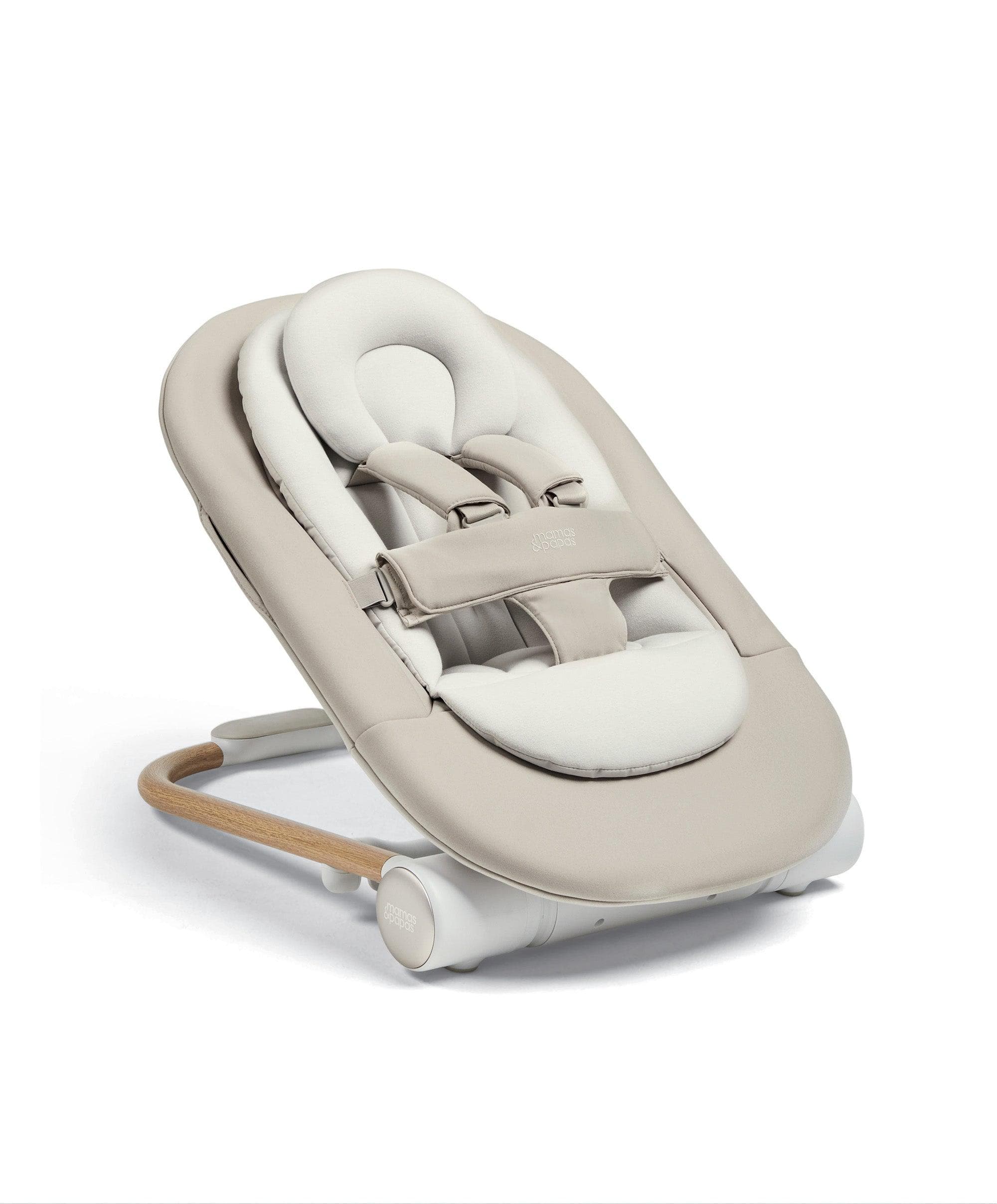 Mamas & Papas Eno Highchair, Bouncer & Cushion Complete Bundle - Cashmere