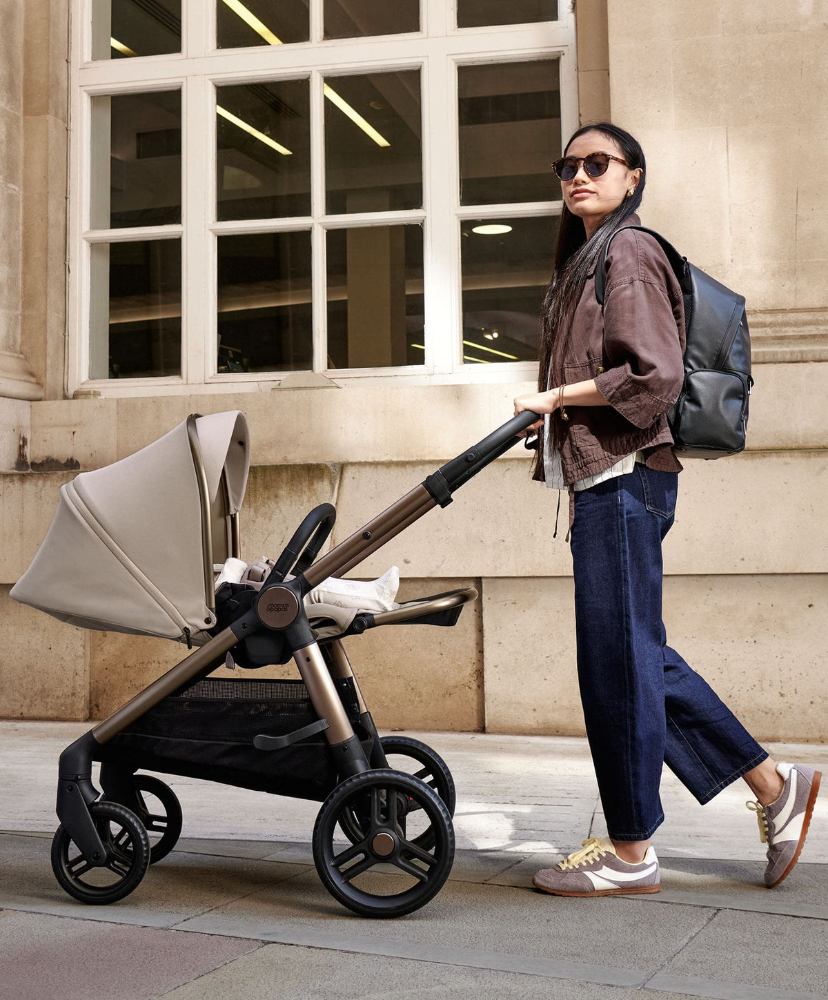 Ocarro 2 Pram with Seat - Oatmeal