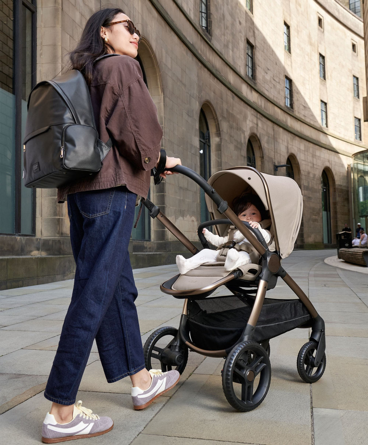 Ocarro 2 Pram with Seat - Oatmeal
