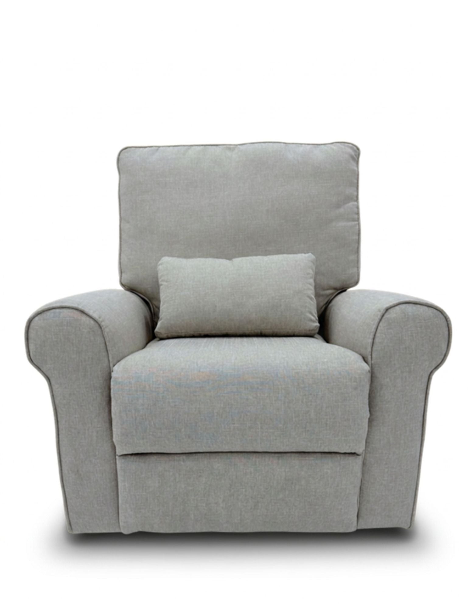 Deluxe Electric Linen Reclining Glider Feeding Chair- Light Grey (Pre Order end July)