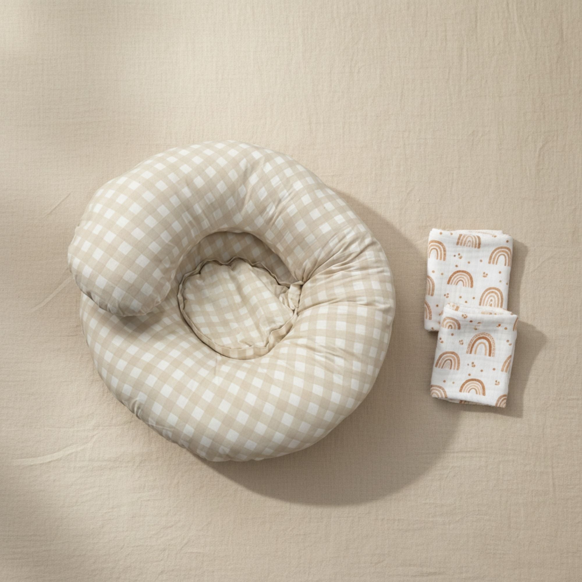 The Ultimate Nursing Bundle – Recliner + Body Pillow + Burpy Bib