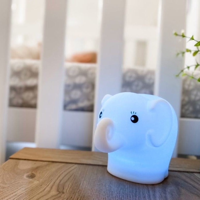 Babystudio Soft Silicon Night Light - Elephant