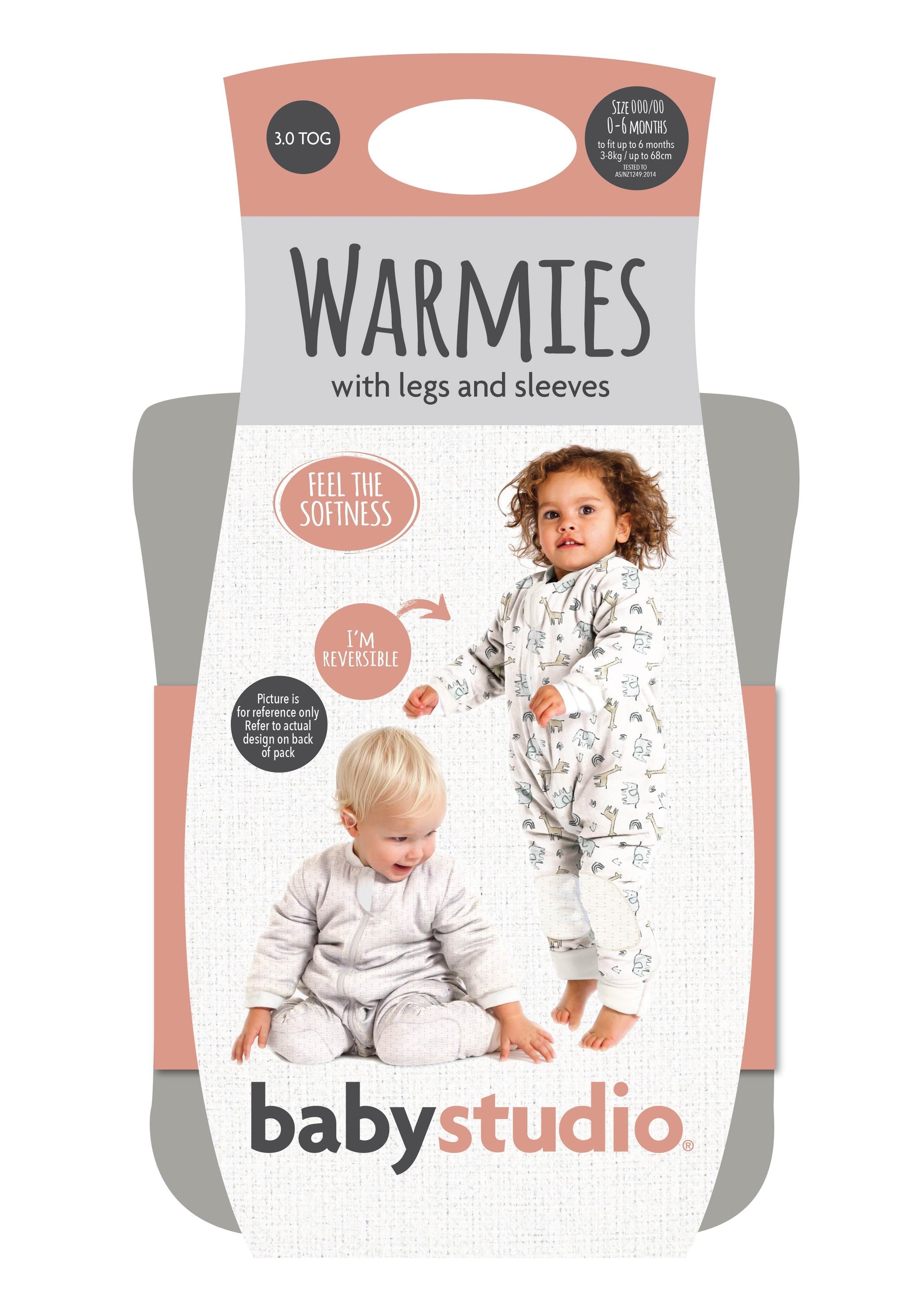 Charcoal Winter Warmies with Arms 3.0TOG (6-12 Months) | babystudio