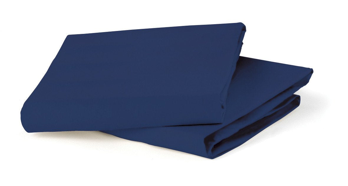 Alma Mini Organic 2-pc Fitted Sheets -  Navy Blue