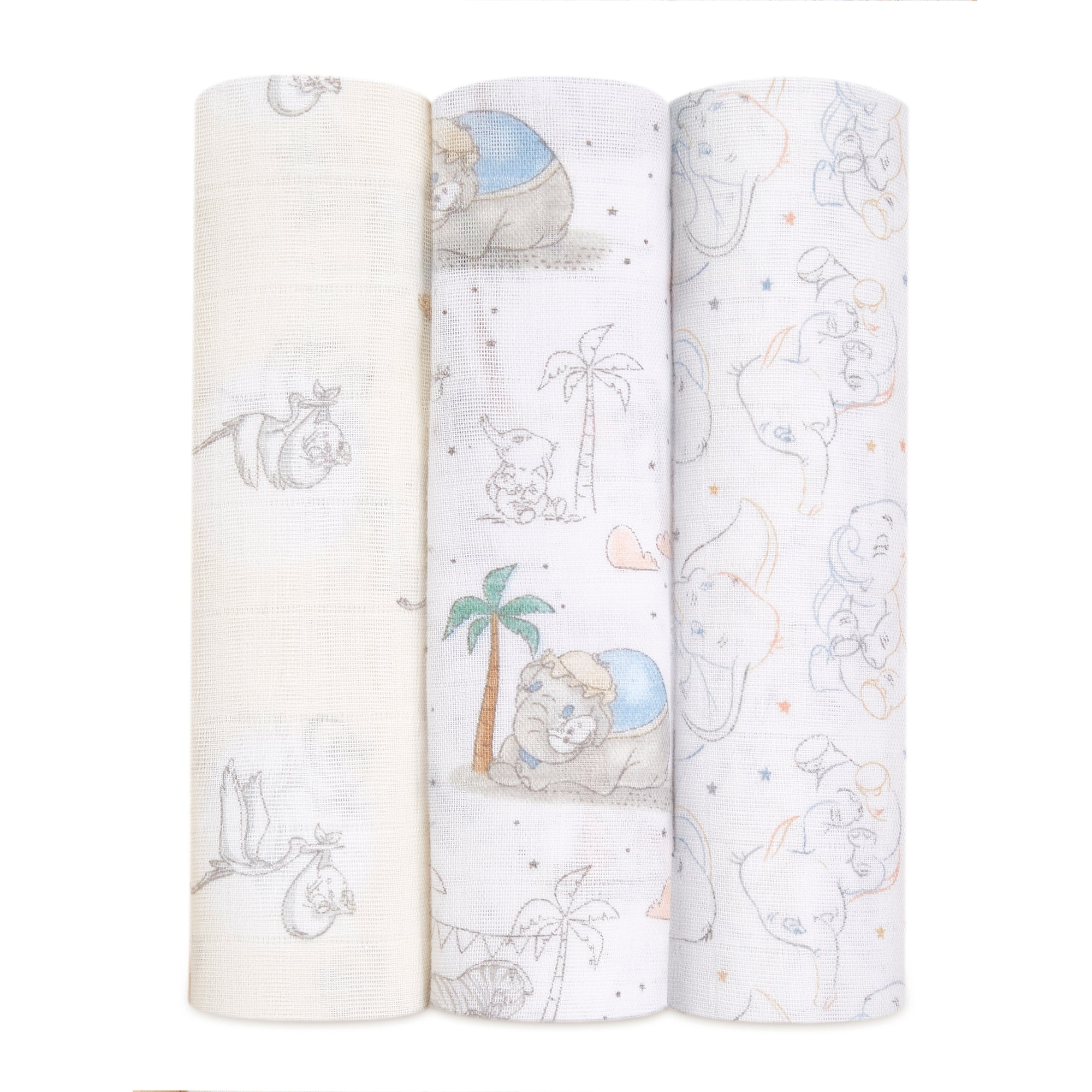 aden + anais my darling dumbo 3-pack swaddles