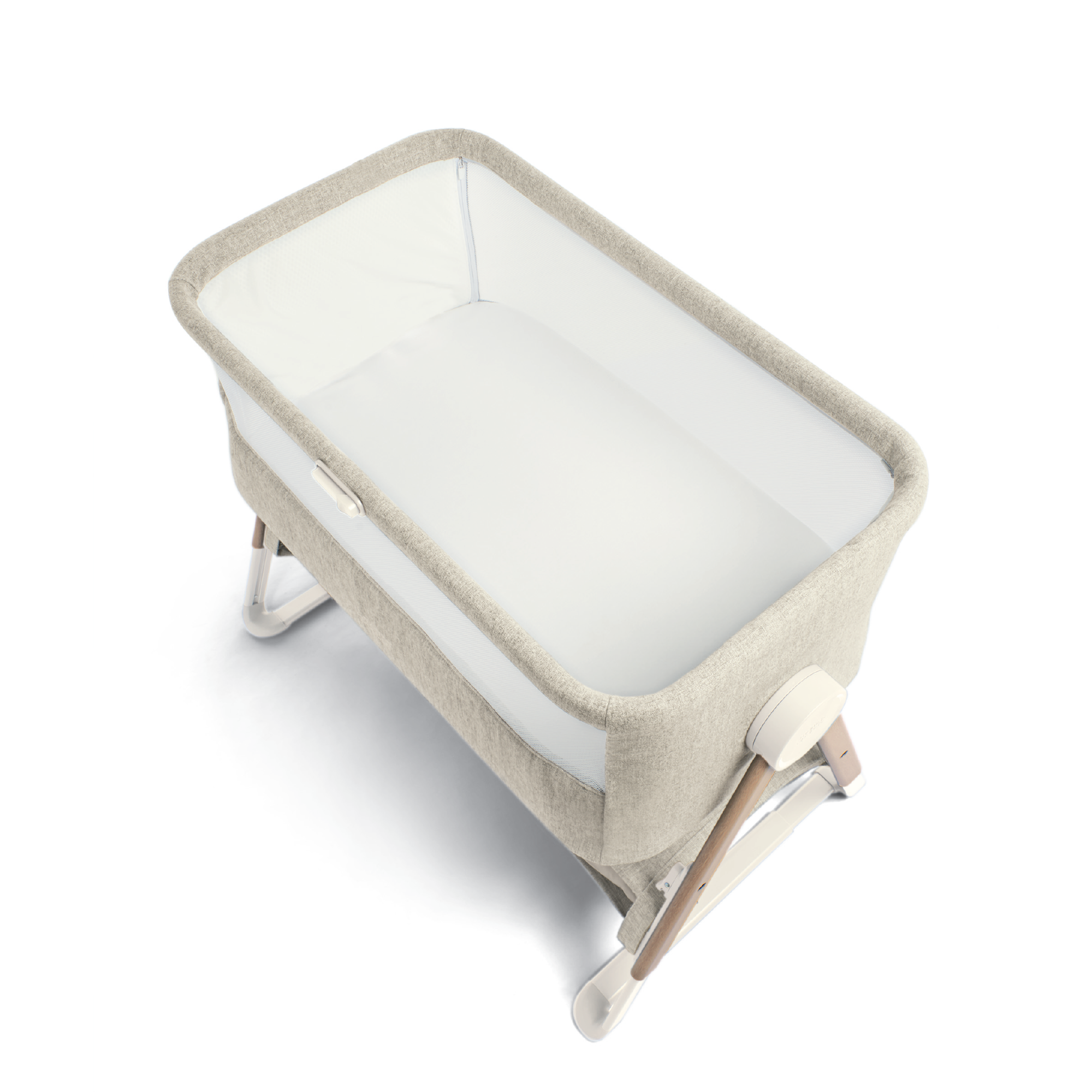 Mamas & Papas Lua Bedside Crib - Beige (Pre order for delivery Feb '24)