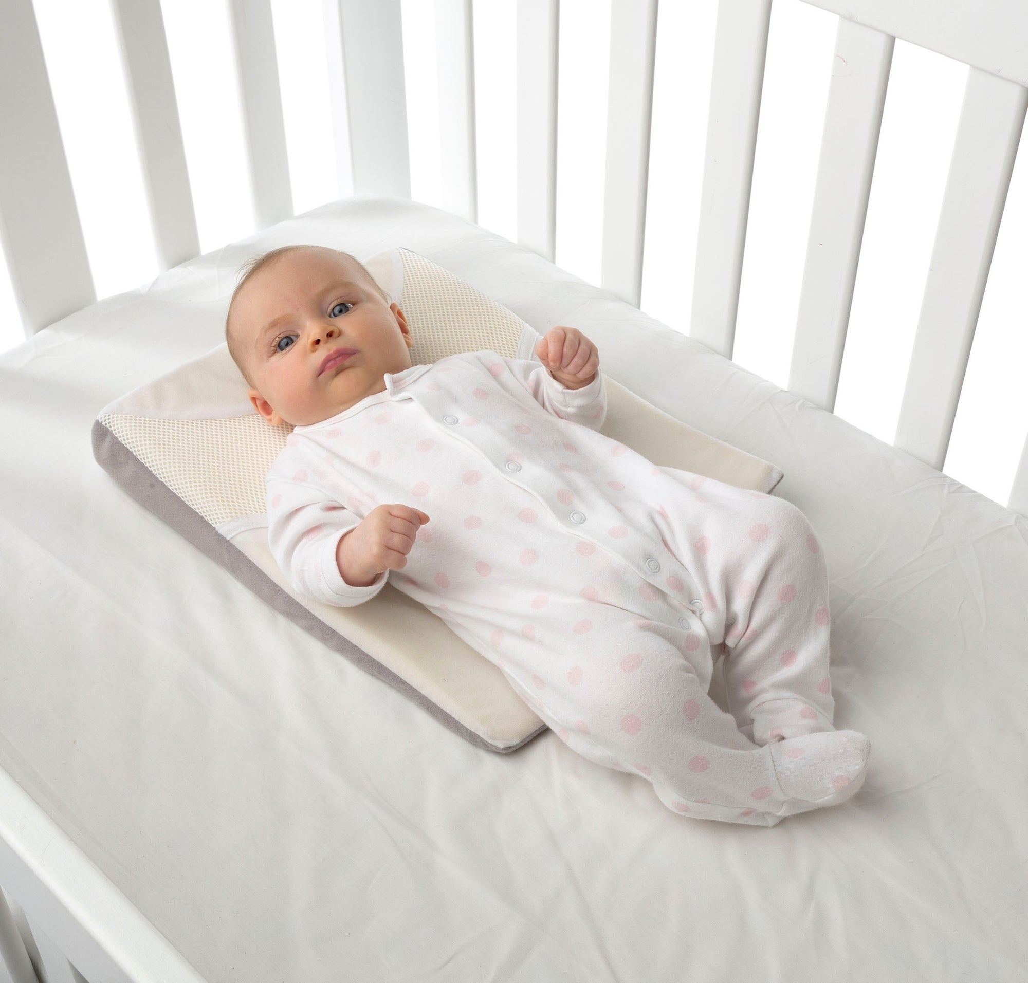 Baby Sleep Positioner with Adjustable Elevated Wedge