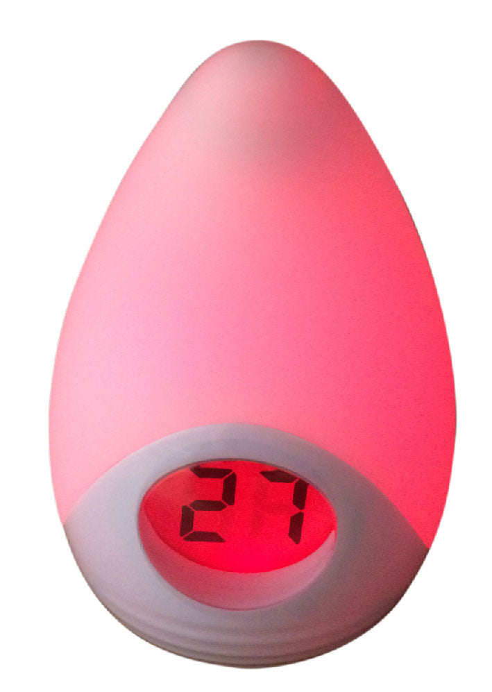 Sleep Easy Tear Drop Night Light and Room Temperature Reading