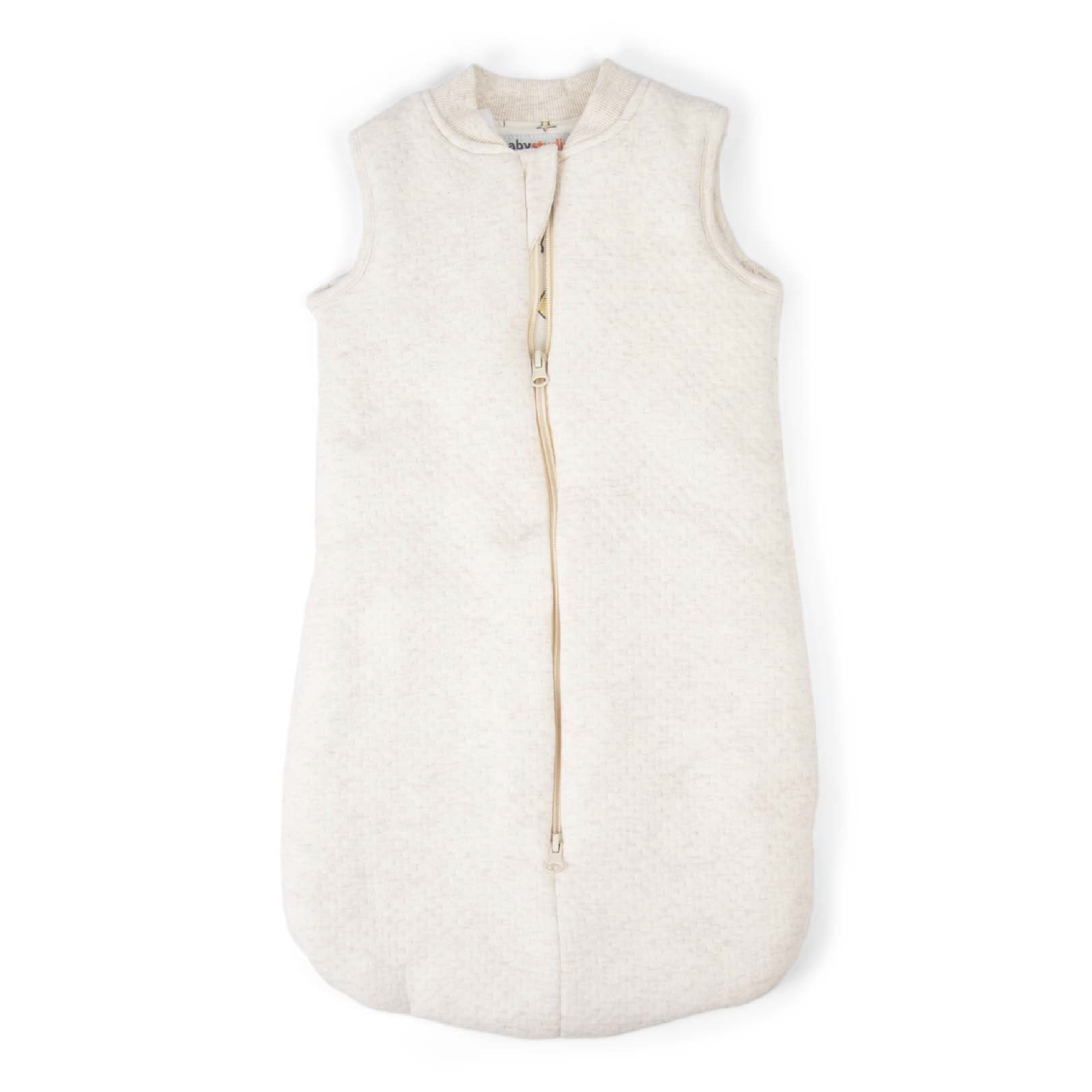 sleeping bag sleeveless cotton 2.5 TOG -  oatmeal/rumble jungle