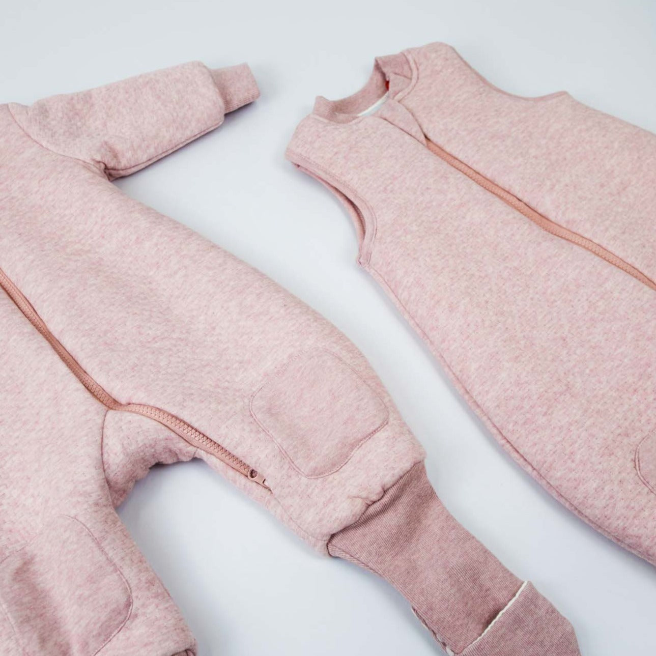 dusty pink warmie sleeves and legs - 3.0 tog